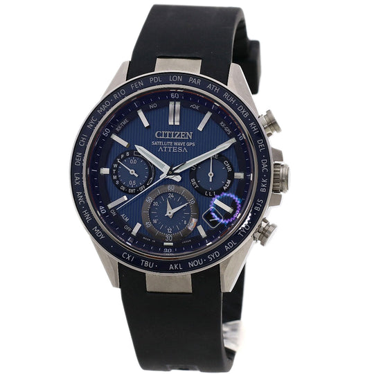 CITIZEN Watches Solar Powered Radio Watch CC4050-18L F950-0029S02 Titanium, Urethane Silver ATESA GPS satellite Actline titanium dial mens Used Authentic