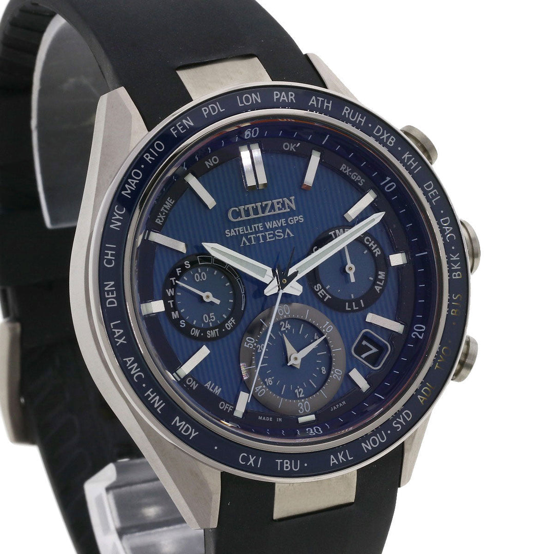 CITIZEN Watches Solar Powered Radio Watch CC4050-18L F950-0029S02 Titanium, Urethane Silver ATESA GPS satellite Actline titanium dial mens Used Authentic
