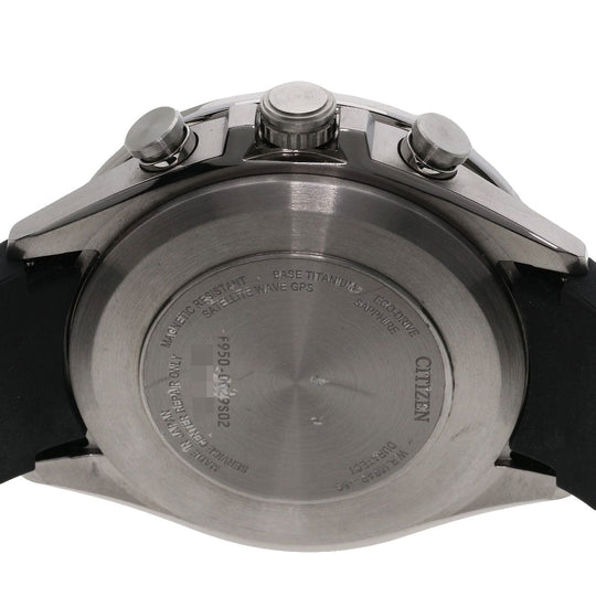 CITIZEN Watches Solar Powered Radio Watch CC4050-18L F950-0029S02 Titanium, Urethane Silver ATESA GPS satellite Actline titanium dial mens Used Authentic