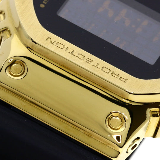 CASIO Watches Quartz GM-5600G Stainless Steel, Rubber gold G-Shock Metal Covered black dial mens Used Authentic