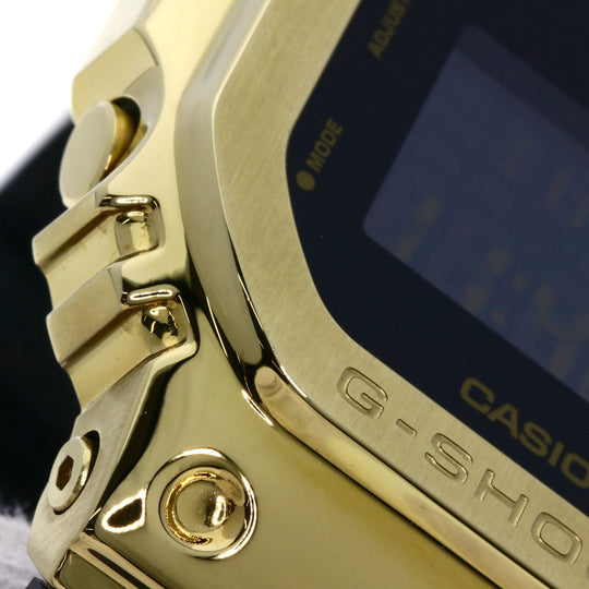 CASIO Watches Quartz GM-5600G Stainless Steel, Rubber gold G-Shock Metal Covered black dial mens Used Authentic