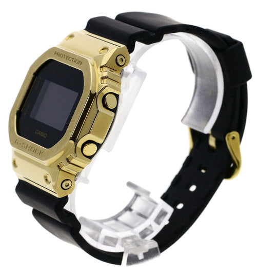 CASIO Watches Quartz GM-5600G Stainless Steel, Rubber gold G-Shock Metal Covered black dial mens Used Authentic