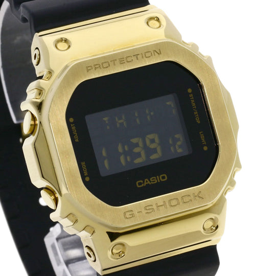 CASIO Watches Quartz GM-5600G Stainless Steel, Rubber gold G-Shock Metal Covered black dial mens Used Authentic