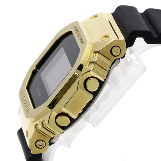 CASIO Watches Quartz GM-5600G Stainless Steel, Rubber gold G-Shock Metal Covered black dial mens Used Authentic