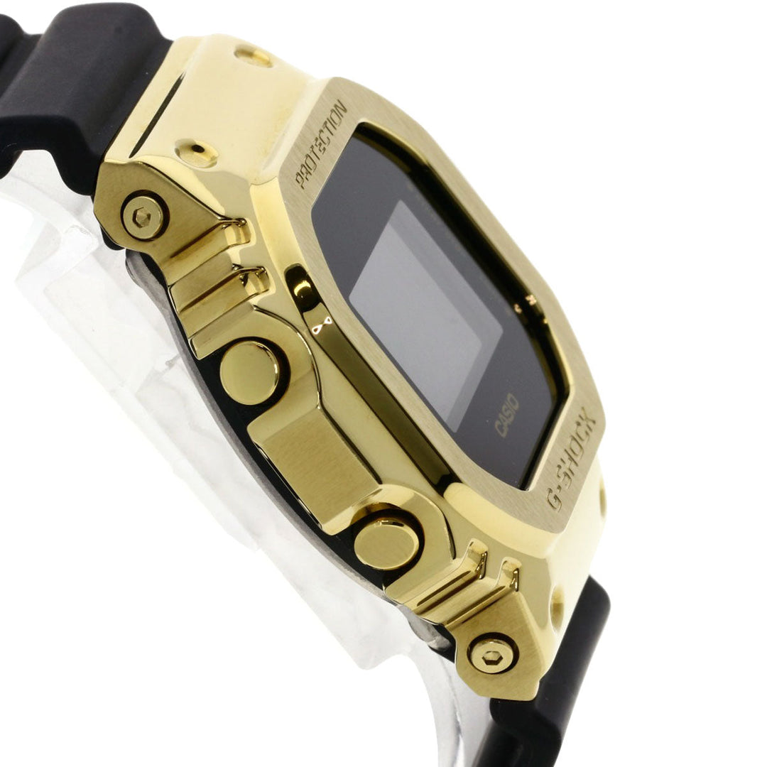 CASIO Watches Quartz GM-5600G Stainless Steel, Rubber gold G-Shock Metal Covered black dial mens Used Authentic