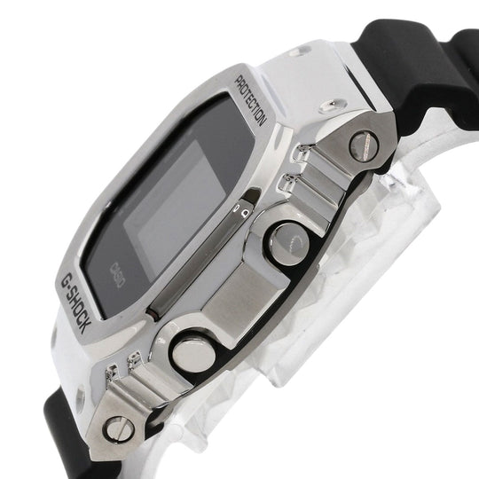 CASIO Watches Quartz GM-5600 Stainless Steel, Rubber Silver G shock black dial mens Used Authentic