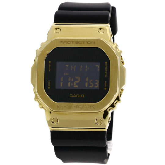 CASIO Watches Quartz GM-5600G Stainless Steel, Rubber gold G-Shock Metal Covered black dial mens Used Authentic