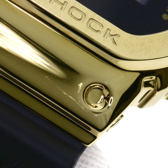 CASIO Watches Quartz GM-5600G Stainless Steel, Rubber gold G-Shock Metal Covered black dial mens Used Authentic