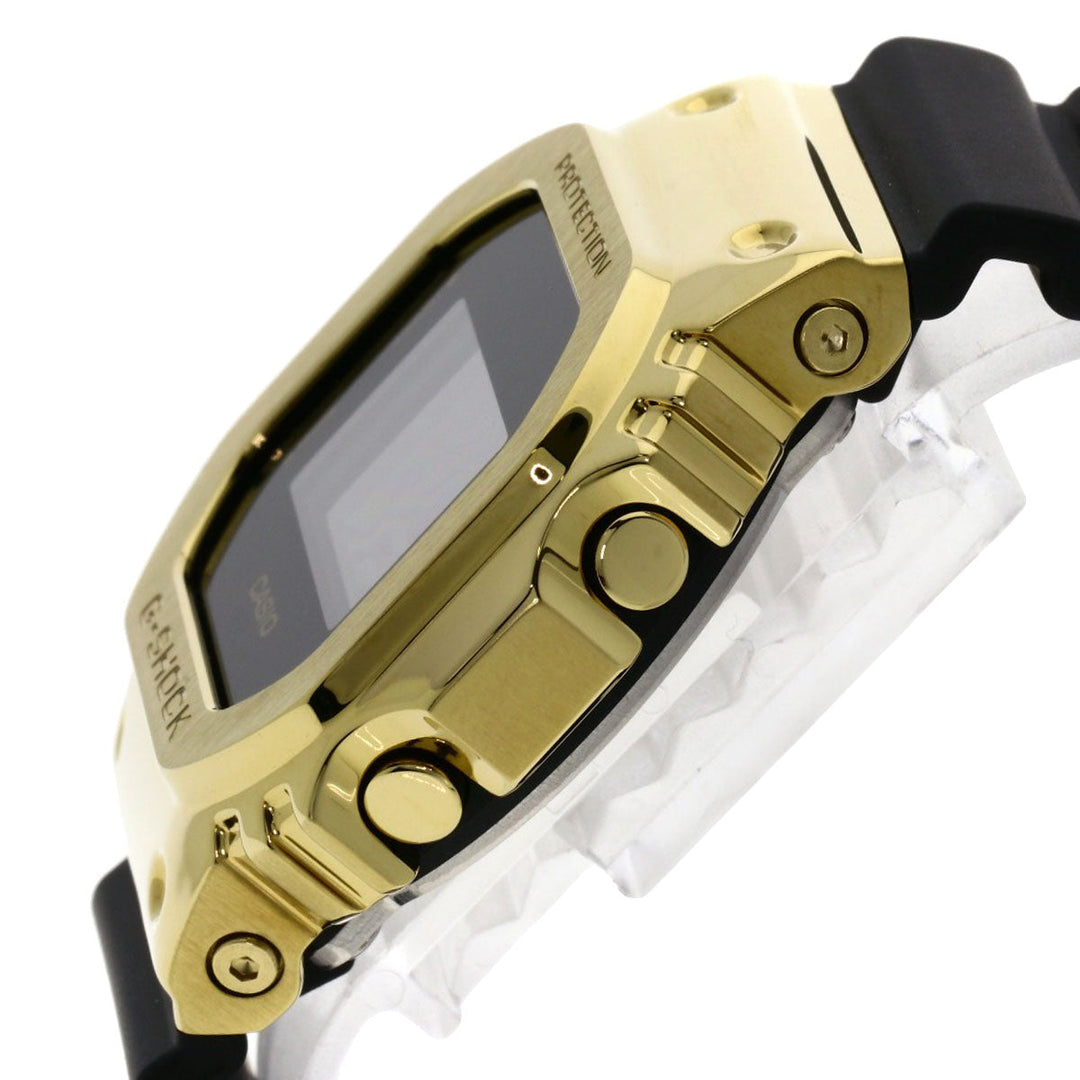 CASIO Watches Quartz GM-5600G Stainless Steel, Rubber gold G-Shock Metal Covered black dial mens Used Authentic