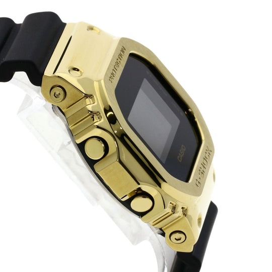 CASIO Watches Quartz GM-5600G Stainless Steel, Rubber gold G-Shock Metal Covered black dial mens Used Authentic