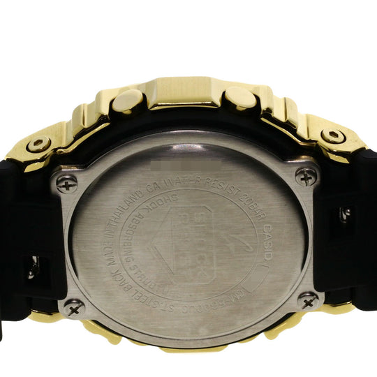 CASIO Watches Quartz GM-5600G Stainless Steel, Rubber gold G-Shock Metal Covered black dial mens Used Authentic