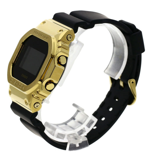 CASIO Watches Quartz GM-5600G Stainless Steel, Rubber gold G-Shock Metal Covered black dial mens Used Authentic