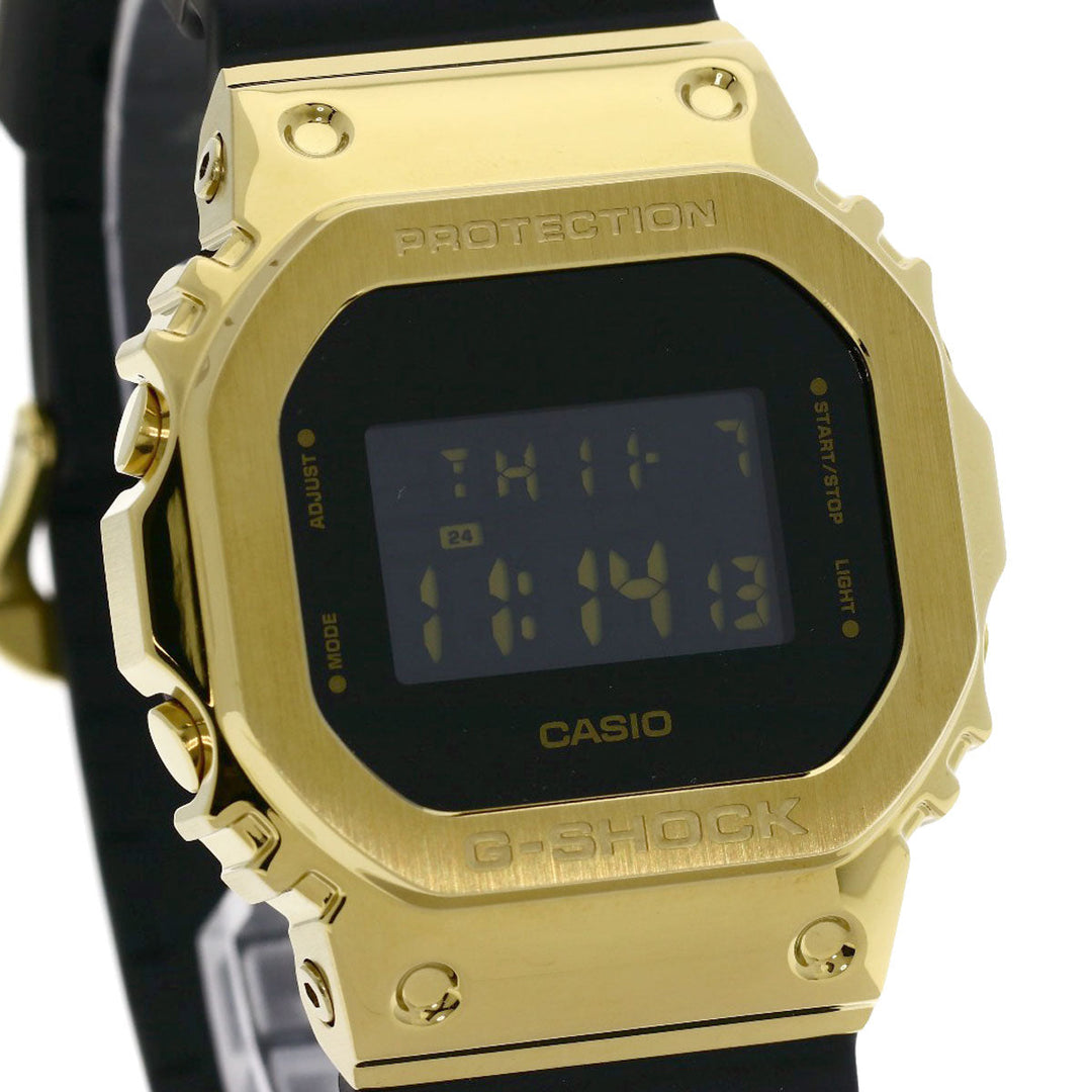 CASIO Watches Quartz GM-5600G Stainless Steel, Rubber gold G-Shock Metal Covered black dial mens Used Authentic