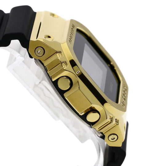 CASIO Watches Quartz GM-5600G Stainless Steel, Rubber gold G-Shock Metal Covered black dial mens Used Authentic
