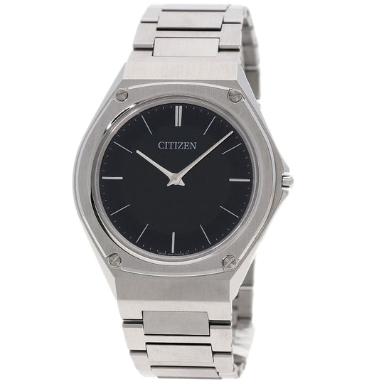CITIZEN Watches Eco Drive T027148 AR5060-58E Stainless Steel , Stainless Steel Silver Eco Drive One black dial mens Used Authentic