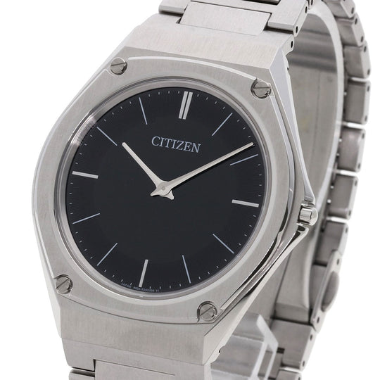 CITIZEN Watches Eco Drive T027148 AR5060-58E Stainless Steel , Stainless Steel Silver Eco Drive One black dial mens Used Authentic