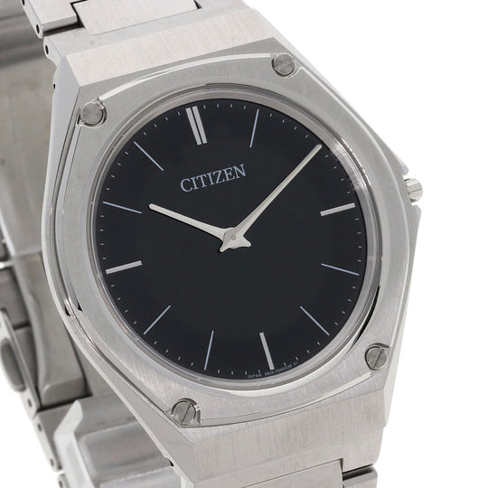 CITIZEN Watches Eco Drive T027148 AR5060-58E Stainless Steel , Stainless Steel Silver Eco Drive One black dial mens Used Authentic