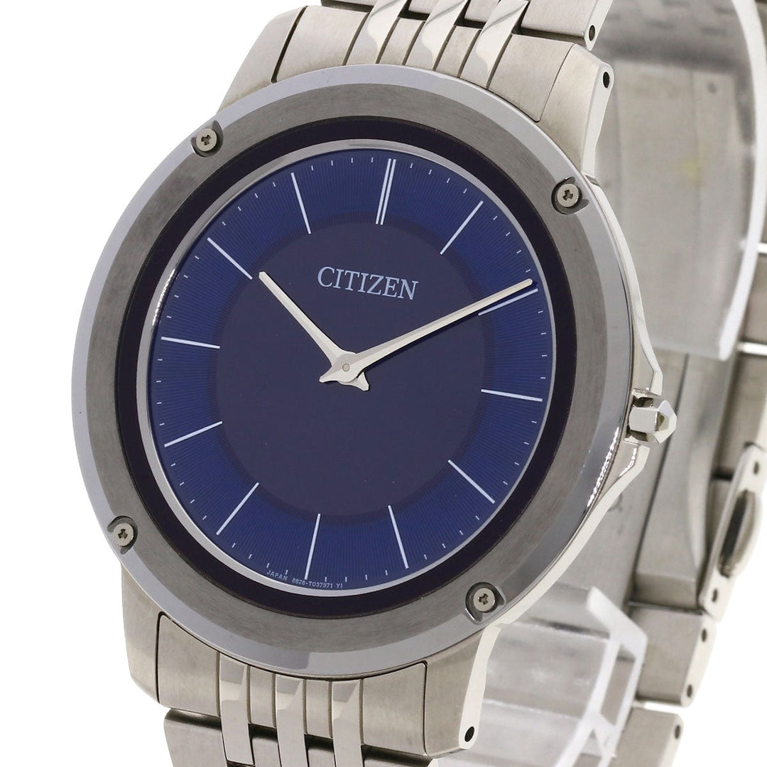 CITIZEN Watches Eco Drive AR5050-51L 8826-T025340 Stainless Steel , Stainless Steel Silver Eco Drive One blue dial mens Used Authentic