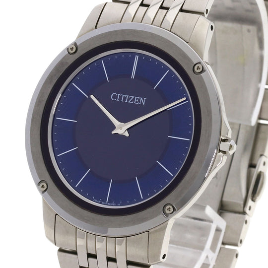 CITIZEN Watches Eco Drive AR5050-51L 8826-T025340 Stainless Steel , Stainless Steel Silver Eco Drive One blue dial mens Used Authentic