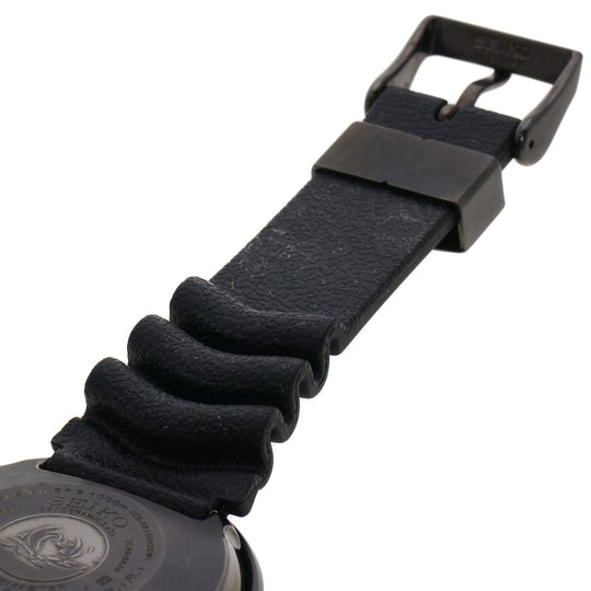 SEIKO Watches Quartz SBBN013 7C46-0AA0 Titanium, Rubber black Marine Master Professional black dial mens Used Authentic