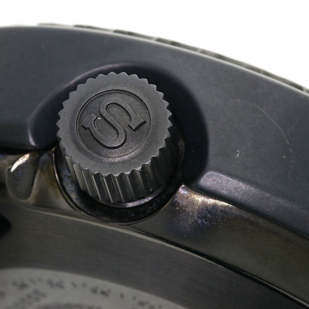 SEIKO Watches Quartz SBBN013 7C46-0AA0 Titanium, Rubber black Marine Master Professional black dial mens Used Authentic