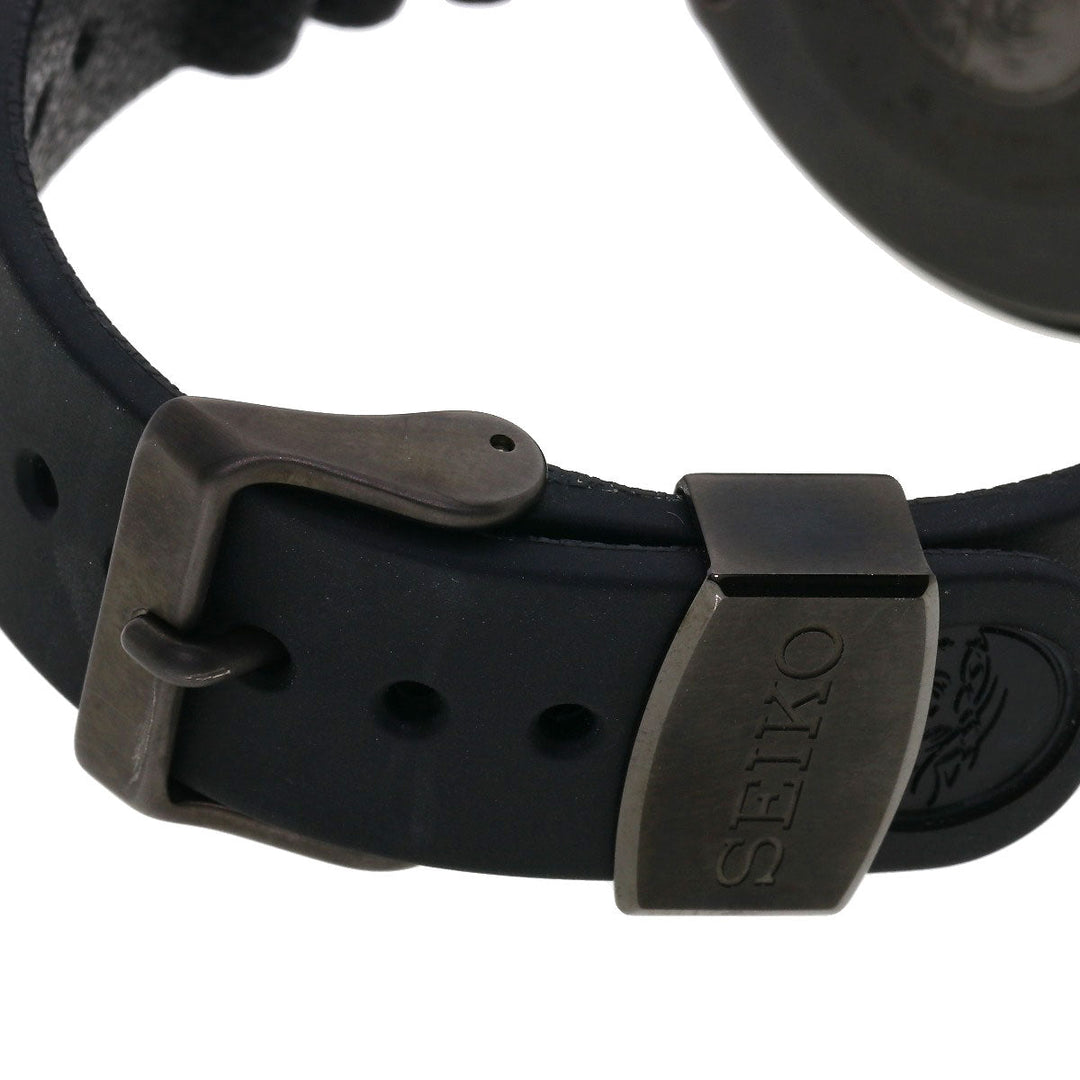 SEIKO Watches Quartz SBBN013 7C46-0AA0 Titanium, Rubber black Marine Master Professional black dial mens Used Authentic