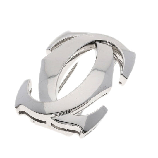CARTIER Brooch K18WG Silver Penelope Women Used Authentic