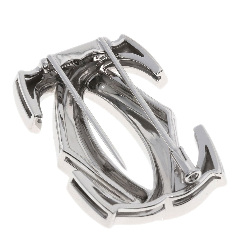 CARTIER Brooch K18WG Silver Penelope Women Used Authentic