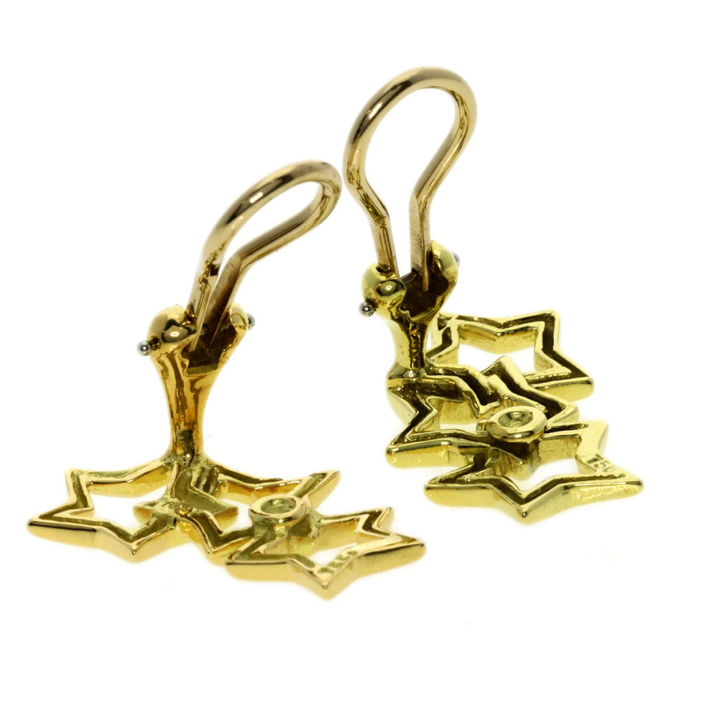 TIFFANY&Co. Earring 18K Yellow Gold gold Triple star Women Used Authentic