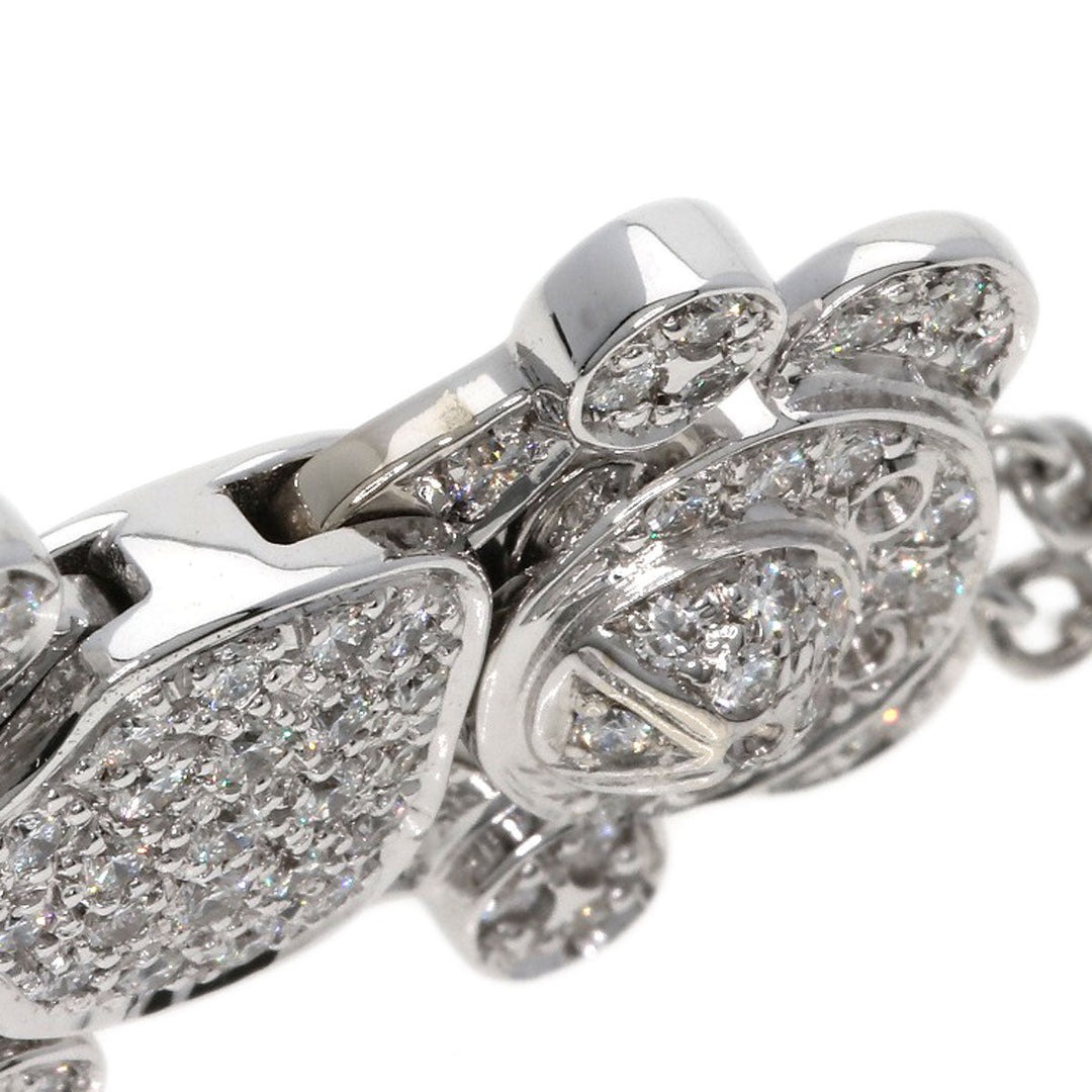 Pomellato Necklace K18WG Silver Orsett Bear Diamond Women Used Authentic