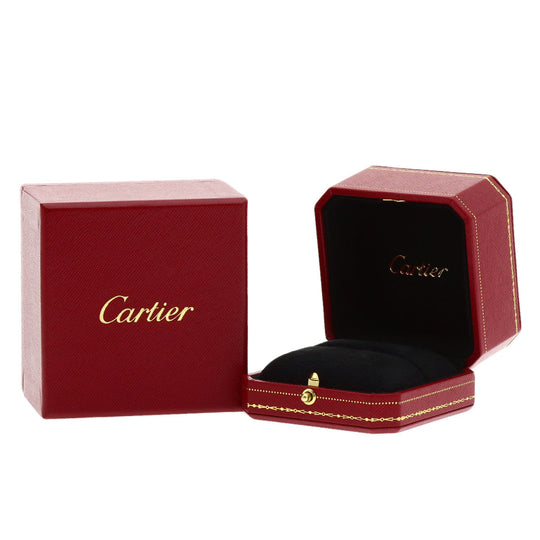 CARTIER Ring PT950 Silver Solitaire 1895 Diamond #52