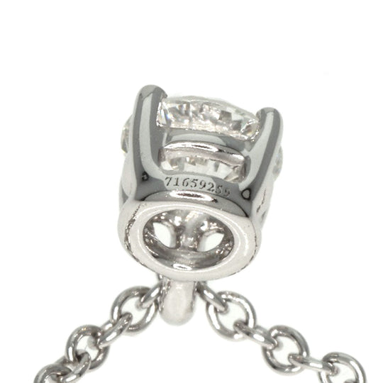 TIFFANY&Co. Necklace PT950 Silver Solitaire diamond Women Used Authentic
