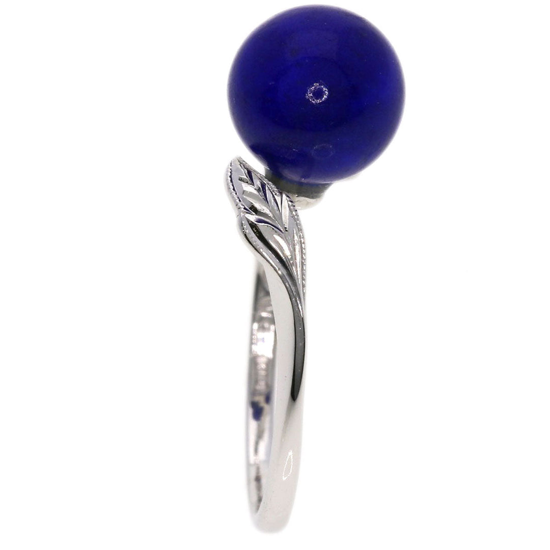 MIKIMOTO Ring K14WG Silver lapis lazuli