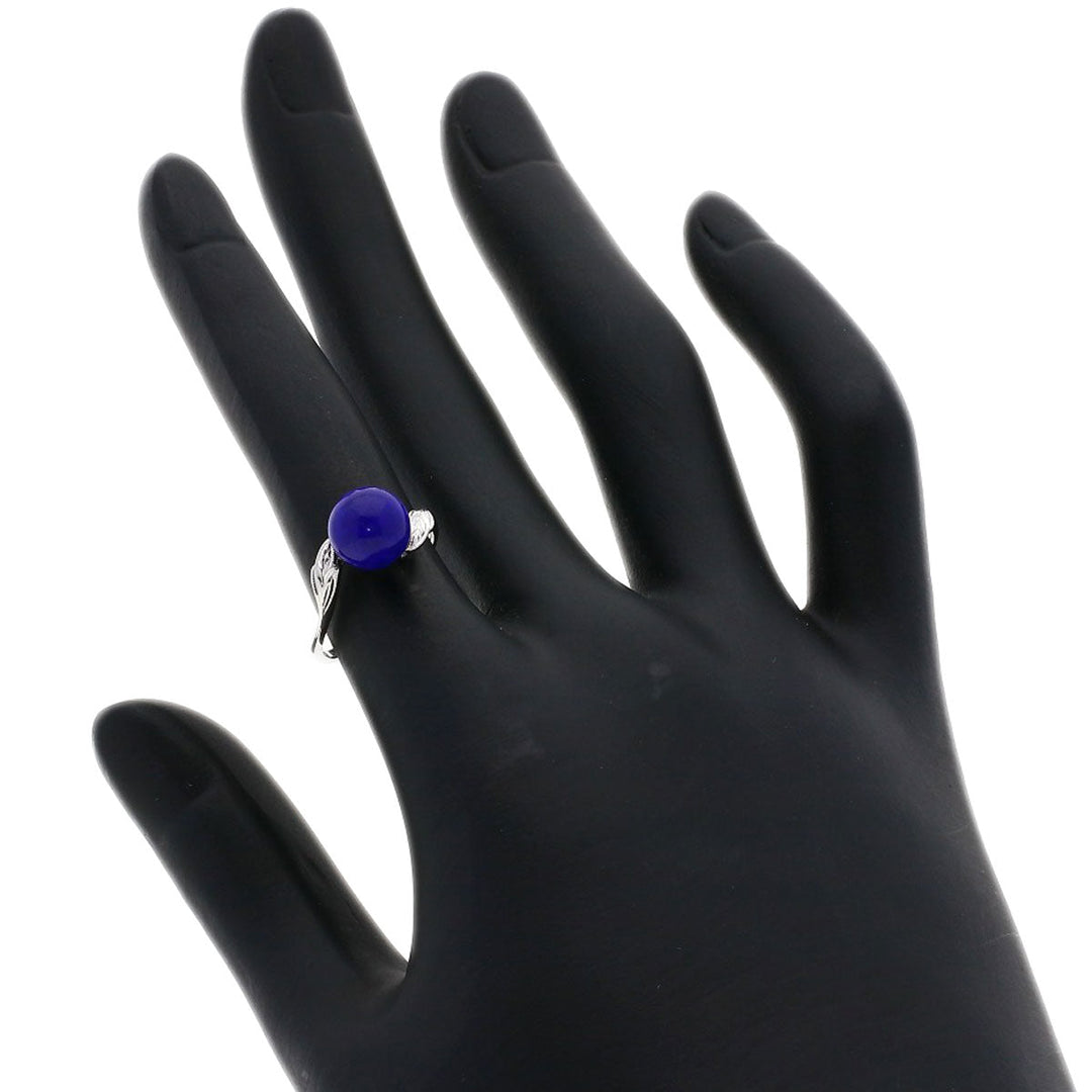 MIKIMOTO Ring K14WG Silver lapis lazuli