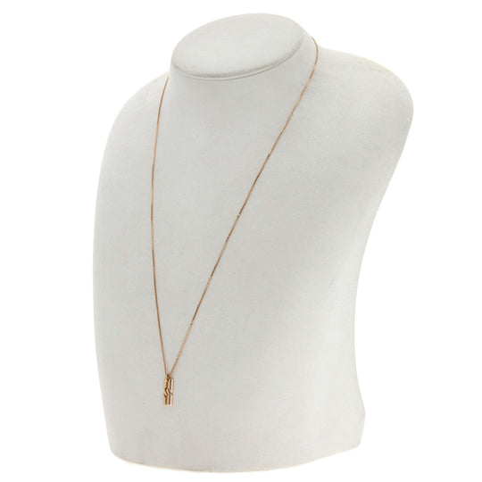 GUCCI Necklace 18K Pink Gold gold Infinity Women Used Authentic