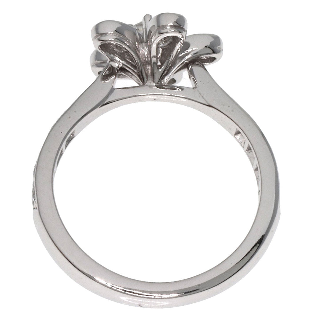 Van Cleef & Arpels Ring K18WG Silver Socrates Diamond #43 Women Used Authentic