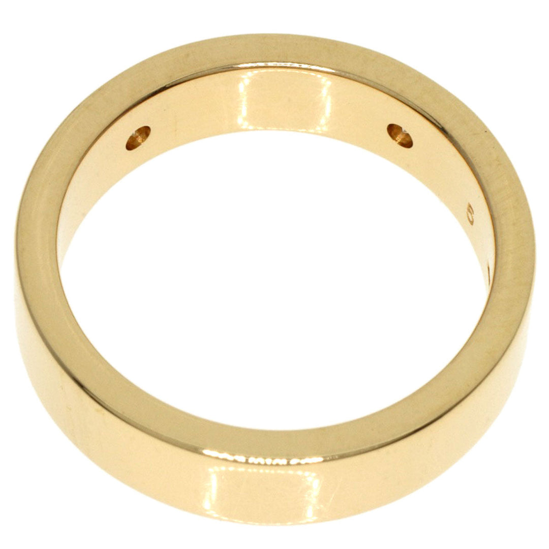 GUCCI Ring 18K Yellow Gold gold Icon Print 2P Diamond #5