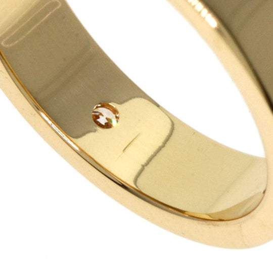 GUCCI Ring 18K Yellow Gold gold Icon Print 2P Diamond #5