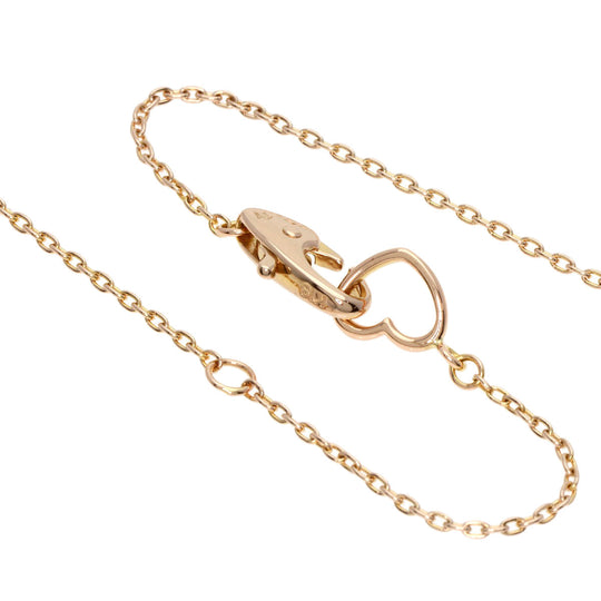 Ponte Vecchio Necklace 18K Pink Gold gold Heart diamond Women Used Authentic