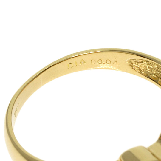 Ponte Vecchio Ring 18K Yellow Gold gold Pearl pearl diamond Women Used Authentic