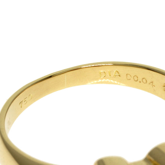 Ponte Vecchio Ring 18K Yellow Gold gold Pearl pearl diamond Women Used Authentic