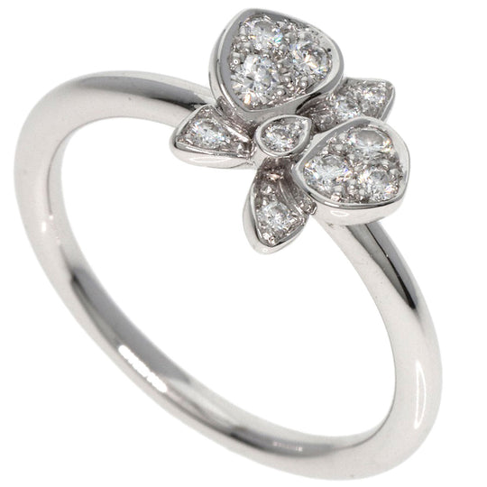 CARTIER Ring K18WG Silver Caress d'Orchidee Diamond #49