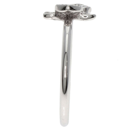 CARTIER Ring K18WG Silver Caress d'Orchidee Diamond #49