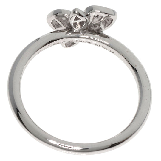 CARTIER Ring K18WG Silver Caress d'Orchidee Diamond #49