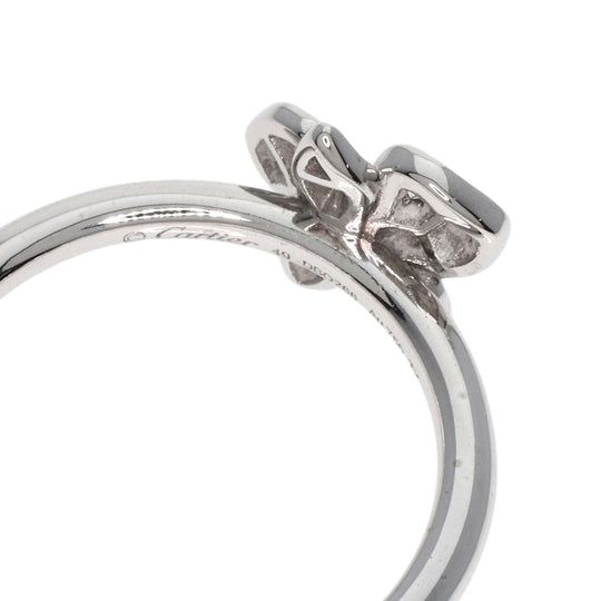 CARTIER Ring K18WG Silver Caress d'Orchidee Diamond #49