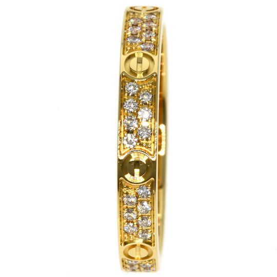 CARTIER Ring 18K Yellow Gold gold Mini Love Ring Pavé Diamond #47