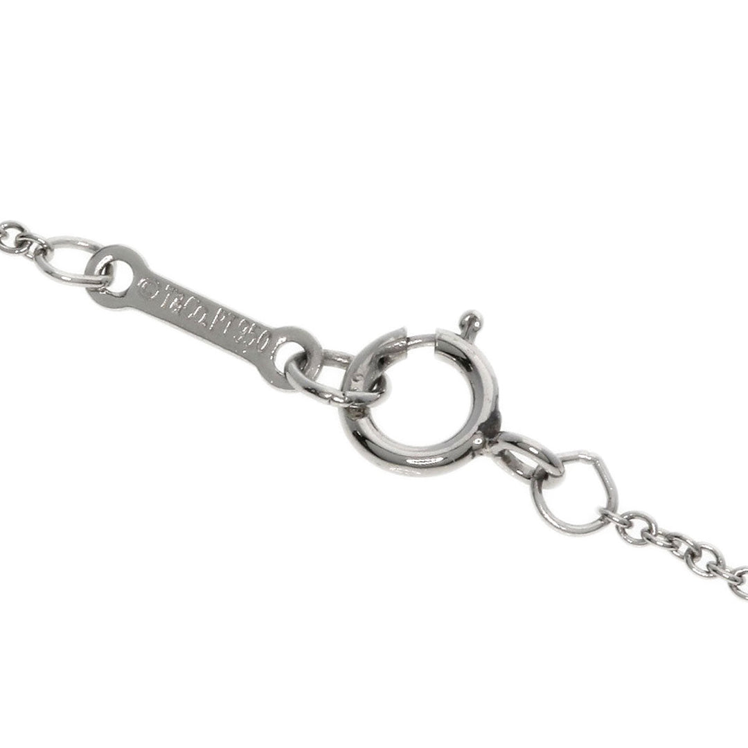 TIFFANY&Co. bracelet PT950 Silver By the yard diamond Women Used Authentic