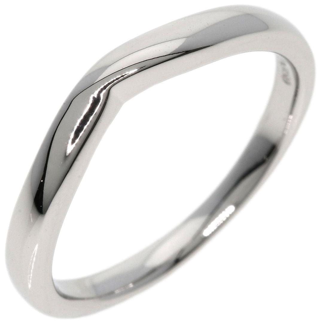 ROYAL ASSCHER Ring PT950 Silver V-shaped marriage