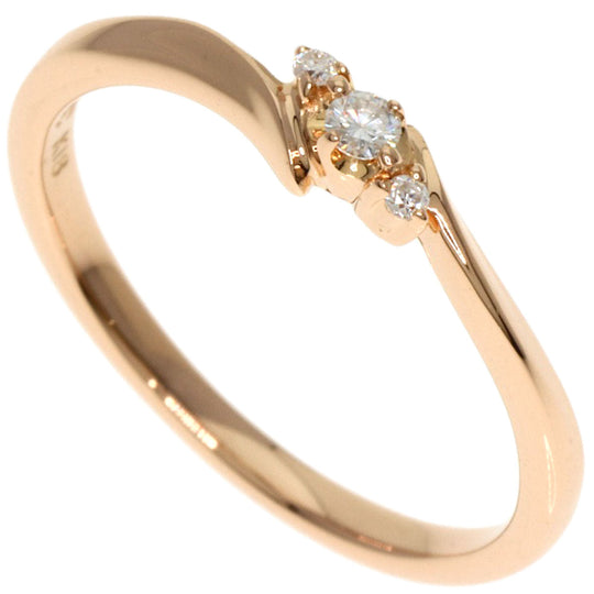 4℃ Ring 18K Pink Gold gold diamond Women Used Authentic