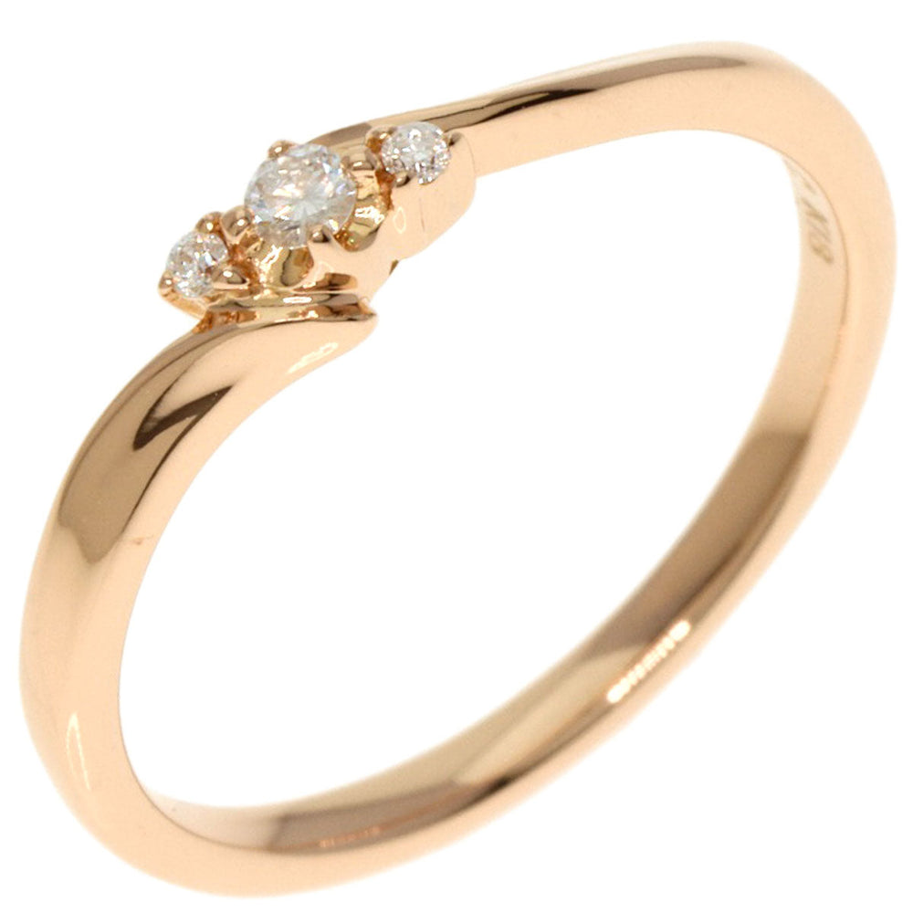 4℃ Ring 18K Pink Gold gold diamond Women Used Authentic
